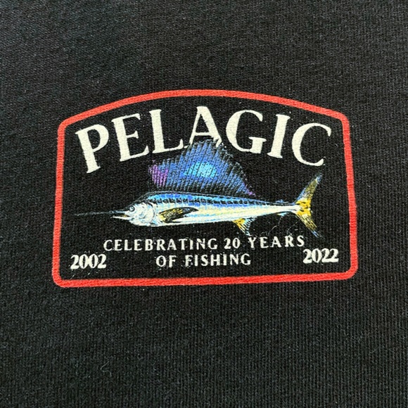 Pelagic T-Shirt Women’s S Game Fish Premium Tee Sailfish Black Top 100% Cotton - Picture 4 of 8